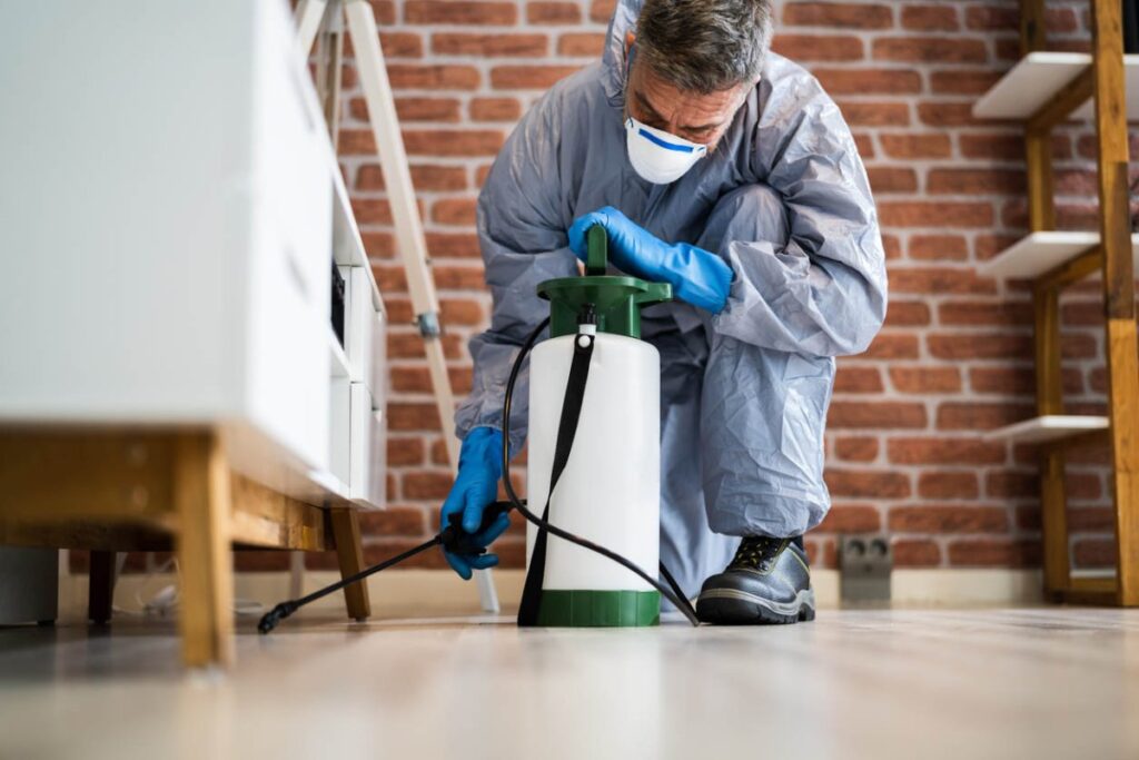 Pre-Listing Pest Inspection for Home Sellers Midvale UT professional inspecting a residential property before sale
