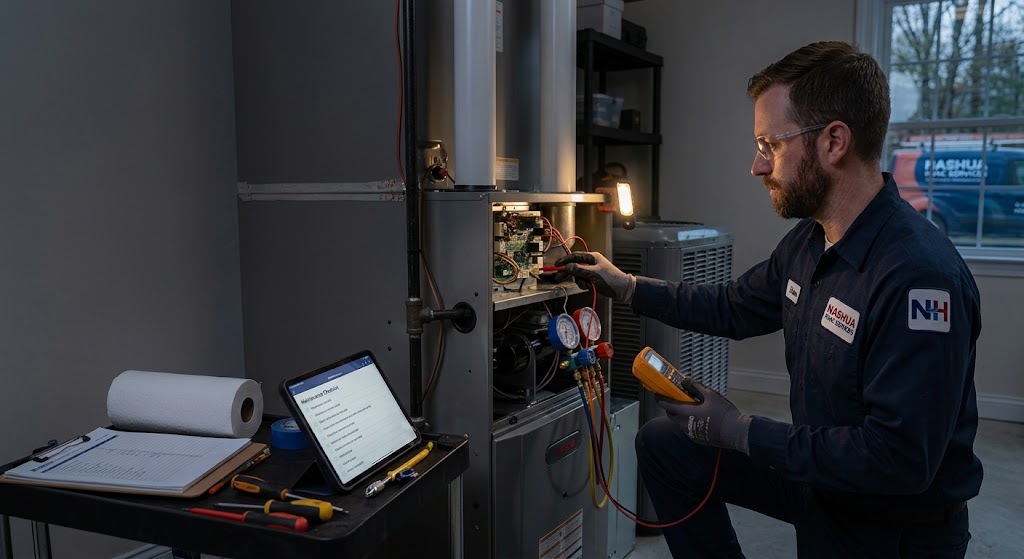 Affordable Annual HVAC Maintenance in Nashua, NH for residential and commercial HVAC systems