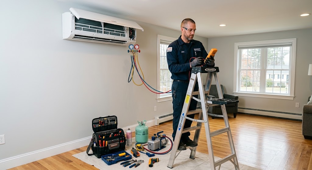 Professional mini split repair technician serving Hooksett, NH