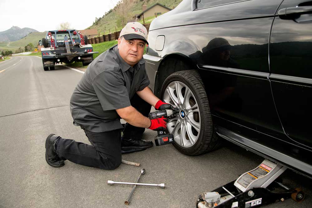 Mobile Flat Tire Change Service in Fraser, MI