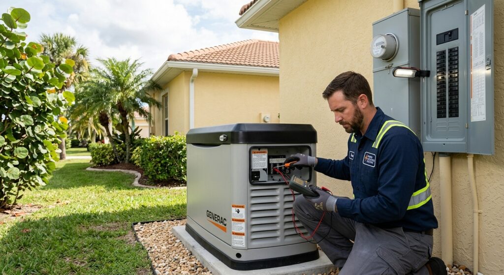 J&K Property Maintenance LLC providing generator and electrical services in Orlando, FL
