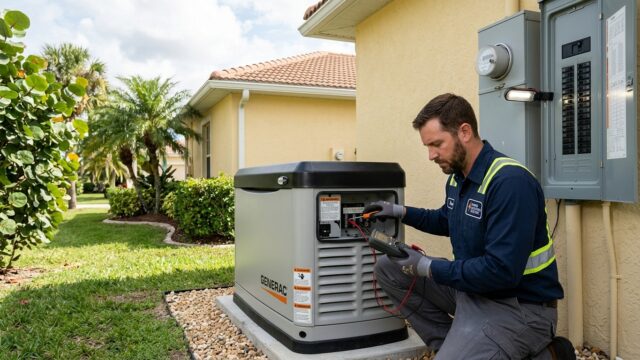 J&K Property Maintenance LLC providing generator and electrical services in Orlando, FL