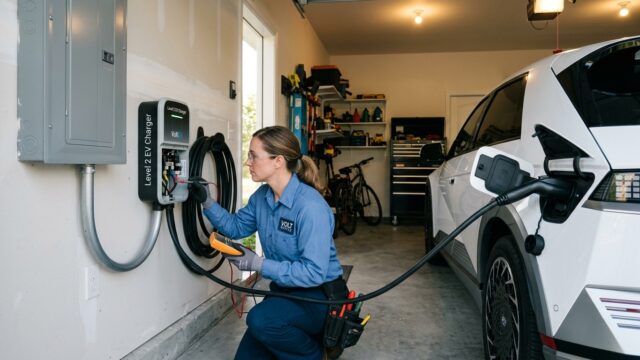 Level 2 EV Charger Repair Auburndale, FL by a professional electrician